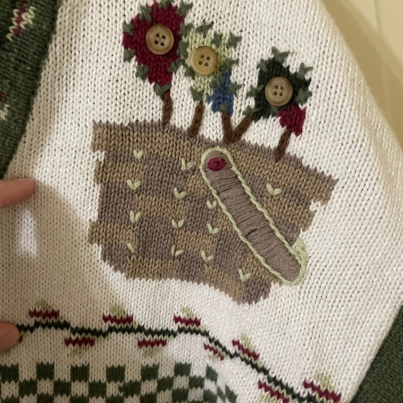 Adorable Vintage Quacker Factory Cardigan Grandma Sweater - Picture 7 of 9